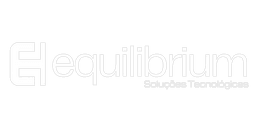 Equilibrium Tecnologia - Logo branca horizontal